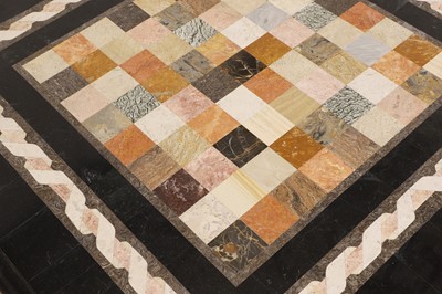 Lot 21 - A specimen marble-topped coffee table