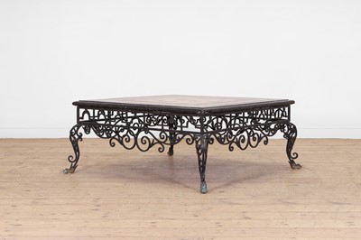 Lot 21 - A specimen marble-topped coffee table