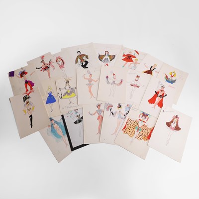 Lot 197 - A group of showgirl costume designs