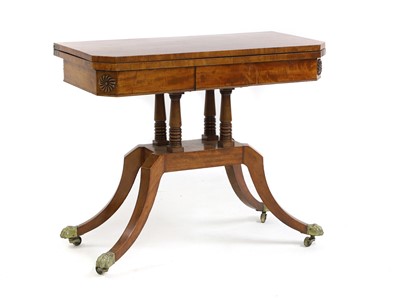 Lot 590 - Regency mahogany card table