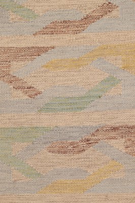 Lot 69 - A kilim flat-weave wool carpet in the style of Barbro Nilsson