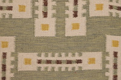 Lot 26 - A flat-weave wool rug of Scandinavian design