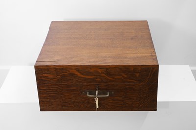 Lot 50 - A cased rosewood and brass-inlaid roulette wheel