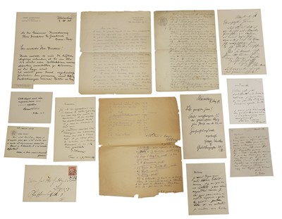 Lot 172 - A group of signed letters