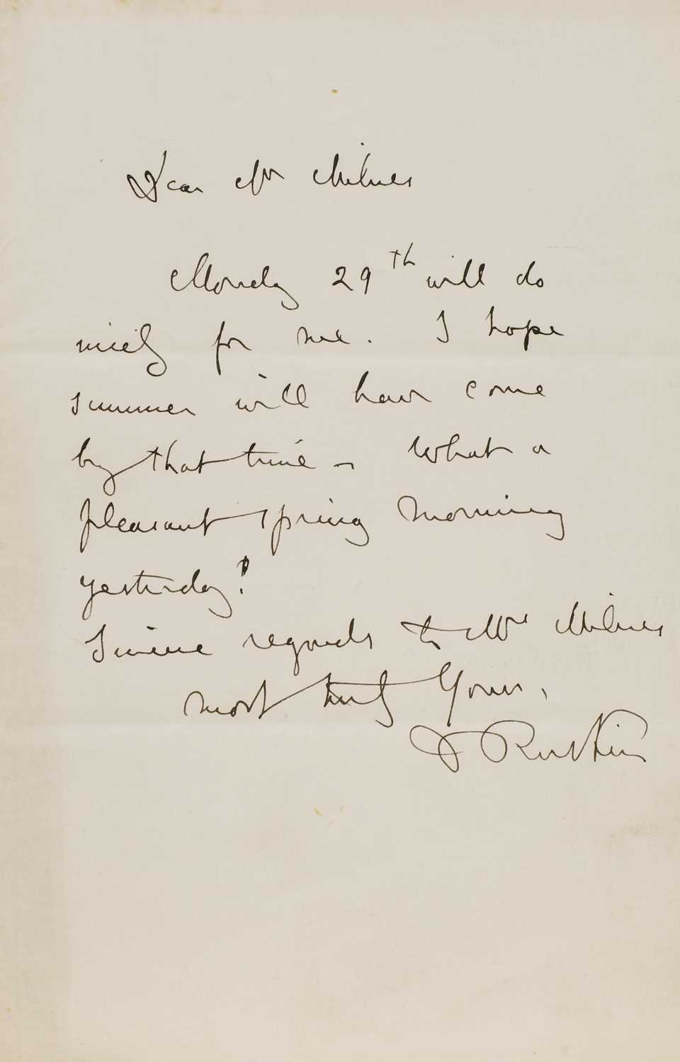 Lot 244 - John Ruskin (1819-1900)