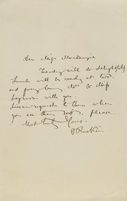 Lot 244 - John Ruskin (1819-1900)