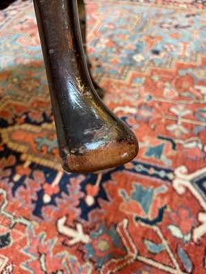 Lot 6 - A pair of George II mahogany side chairs