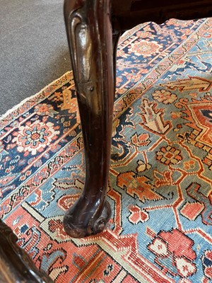 Lot 6 - A pair of George II mahogany side chairs