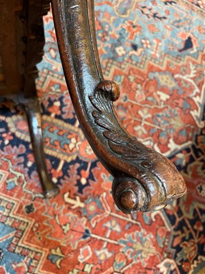 Lot 6 - A pair of George II mahogany side chairs