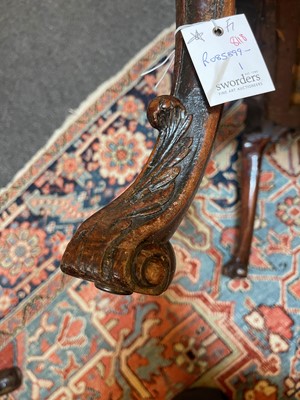 Lot 6 - A pair of George II mahogany side chairs