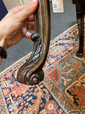 Lot 6 - A pair of George II mahogany side chairs