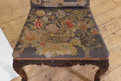 Lot 6 - A pair of George II mahogany side chairs
