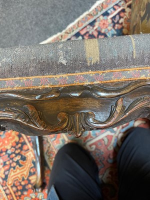 Lot 6 - A pair of George II mahogany side chairs