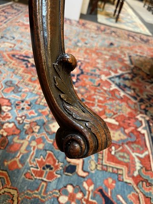 Lot 6 - A pair of George II mahogany side chairs