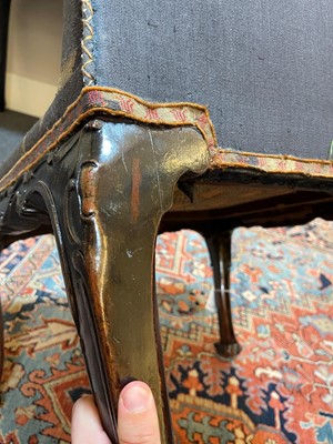 Lot 6 - A pair of George II mahogany side chairs