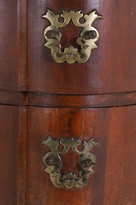Lot 14 - An oak and walnut bureau cabinet