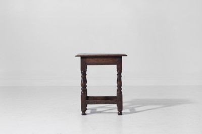 Lot 25 - An oak joint stool