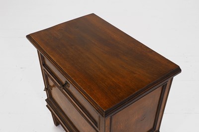 Lot 444 - A Italian walnut cupboard