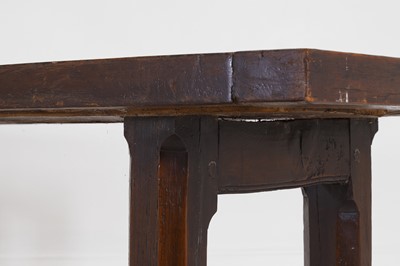 Lot 22 - An elm refectory table