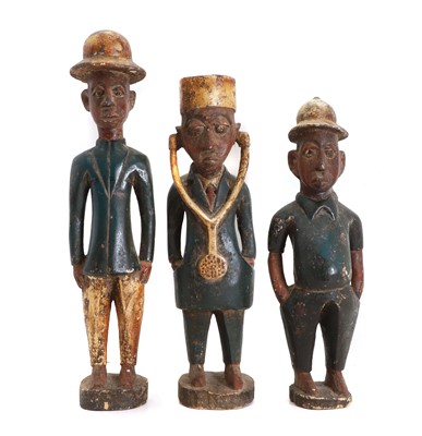 Lot 430 - Three carved wooden figures