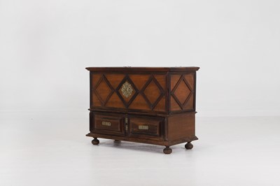 Lot 29 - An export rosewood chest-on-stand