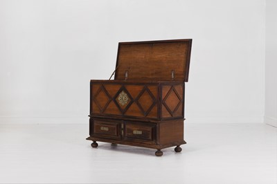 Lot 29 - An export rosewood chest-on-stand