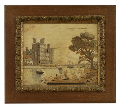 Lot 7 - A Regency needlework silkwork picture