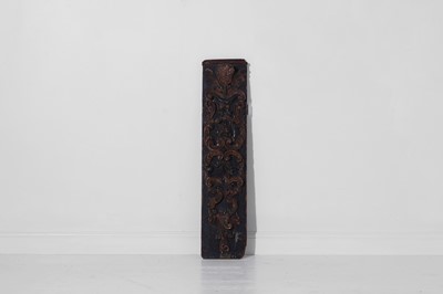 Lot 38 - A carved and painted pine pilaster