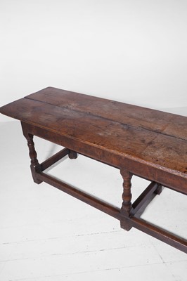 Lot 26 - An oak refectory table