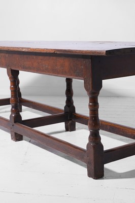 Lot 26 - An oak refectory table