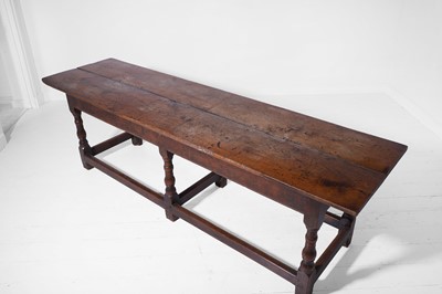 Lot 26 - An oak refectory table