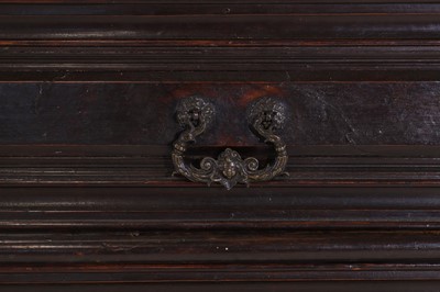 Lot 36 - A large baroque walnut commode or cassettone