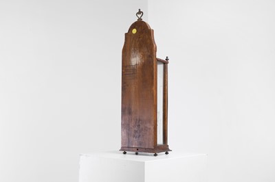Lot 8 - A fruitwood-cased and brass candle lantern