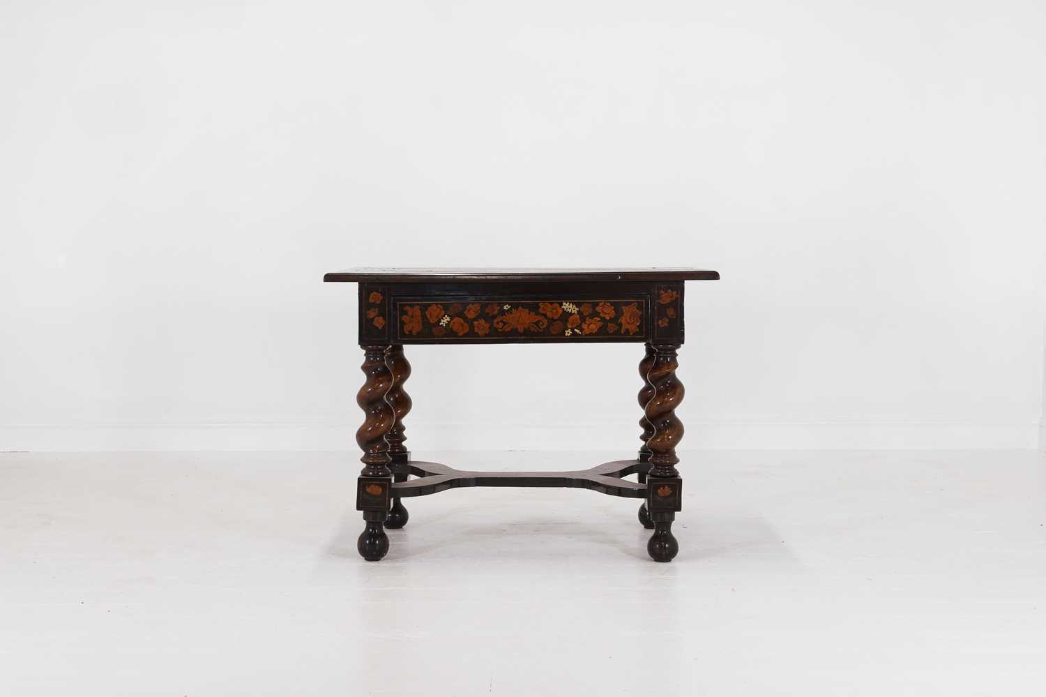 Lot 37 - A William and Mary walnut and marquetry centre table
