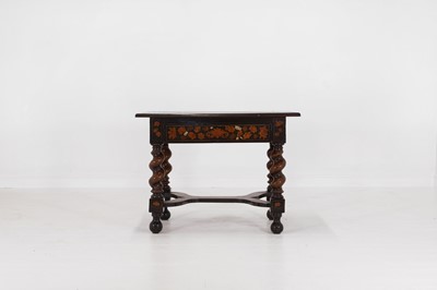 Lot 37 - A William and Mary walnut and marquetry centre table