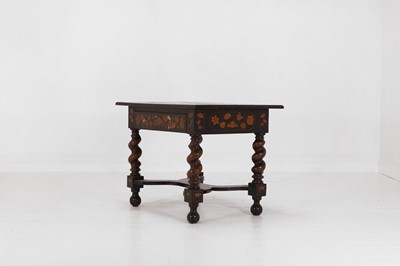 Lot 37 - A William and Mary walnut and marquetry centre table