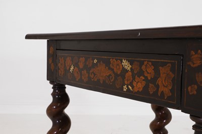 Lot 37 - A William and Mary walnut and marquetry centre table