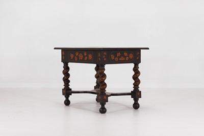 Lot 37 - A William and Mary walnut and marquetry centre table
