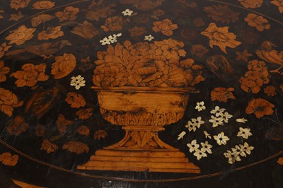 Lot 37 - A William and Mary walnut and marquetry centre table