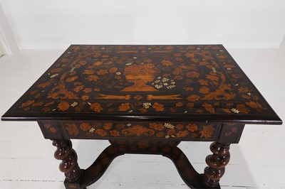 Lot 37 - A William and Mary walnut and marquetry centre table