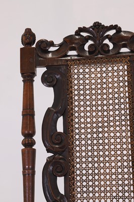 Lot 23 - A walnut armchair