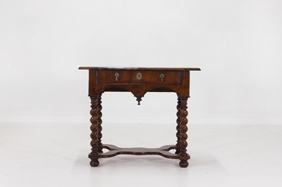Lot 41 - A walnut side table