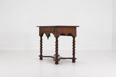Lot 41 - A walnut side table