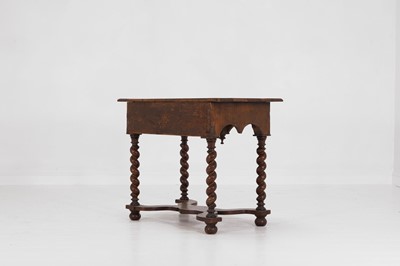 Lot 41 - A walnut side table