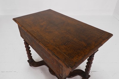 Lot 41 - A walnut side table