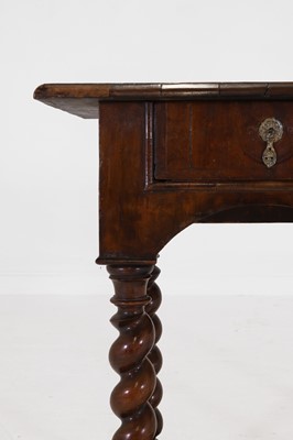 Lot 41 - A walnut side table
