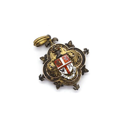 Lot 10 - A silver-gilt and enamel Mayor's medal