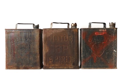 Lot 28 - A pair of Shell-Mex two-gallon petrol cans
