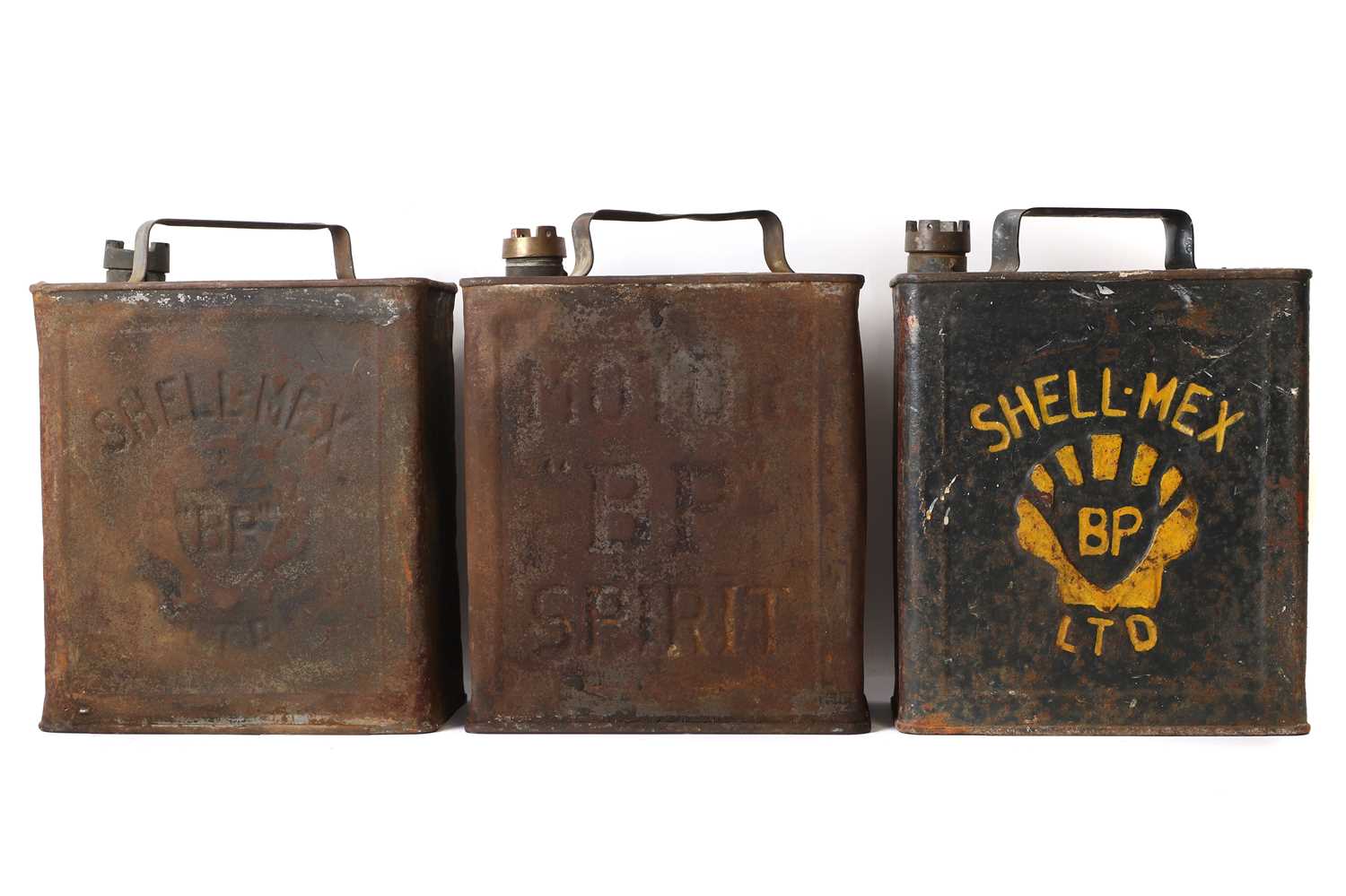 Lot 28 - A pair of Shell-Mex two-gallon petrol cans
