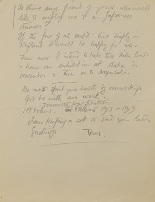 Lot 171 - A series of letters from Bernard Leach (1887-1979)